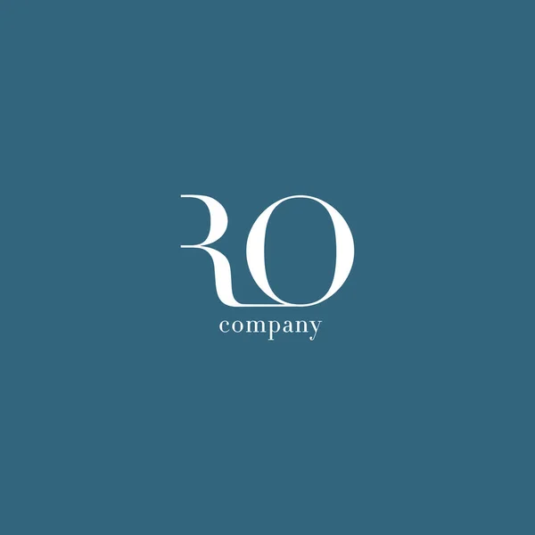 Logotipo de la empresa de letra R & O — Vector de stock