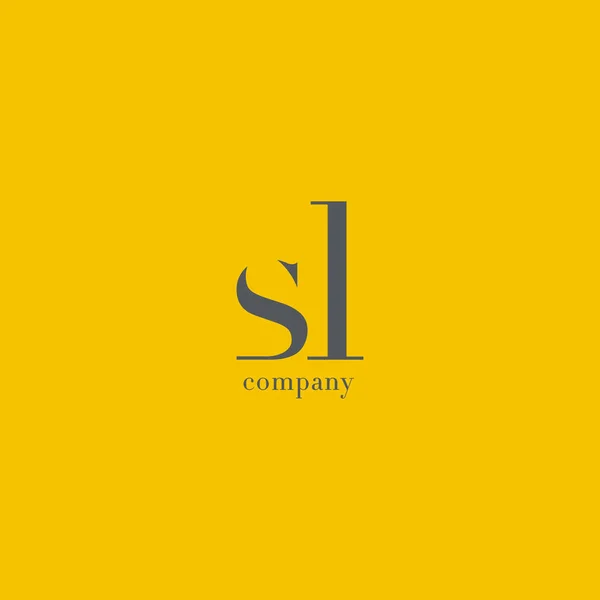 S & L Letter Company Logo — Stock Vector