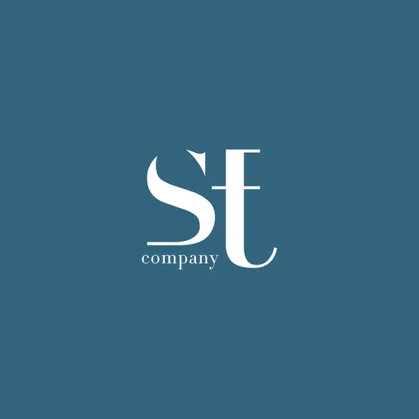 S & T Letter Company Logo — Stock Vector