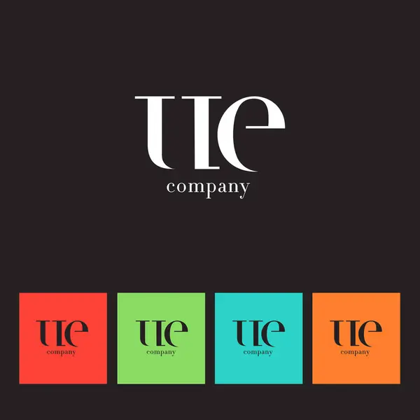 U & E brev företagslogotyp — Stock vektor