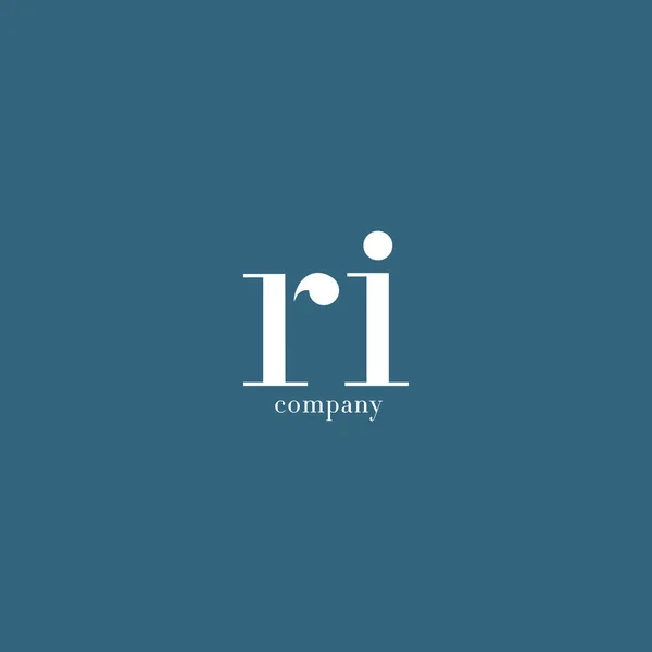 Logotipo de la empresa Carta R & I — Vector de stock