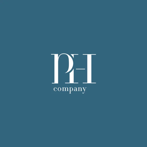 P & H Lettre Logo de l'entreprise — Image vectorielle