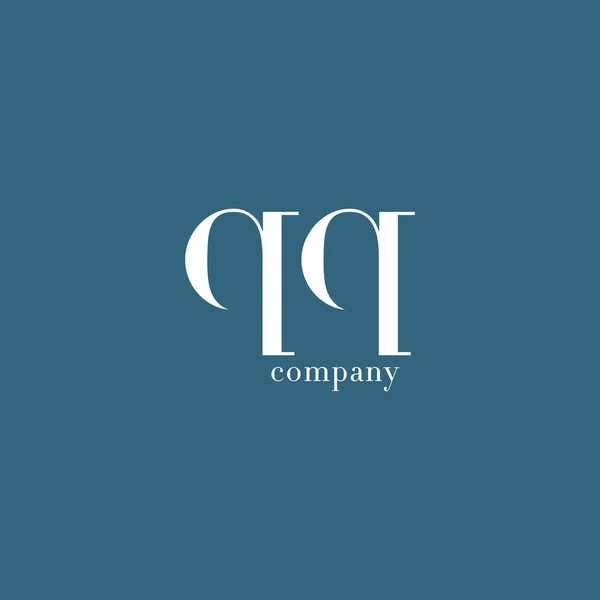 Q ve Q harfi şirket logosu — Stok Vektör