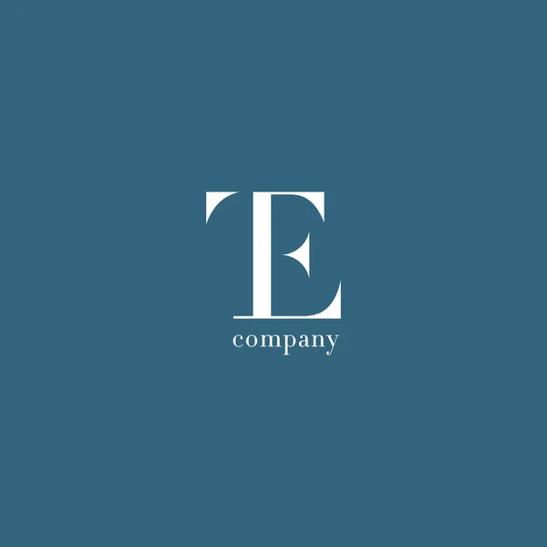 T & E Lettre Logo de l'entreprise — Image vectorielle