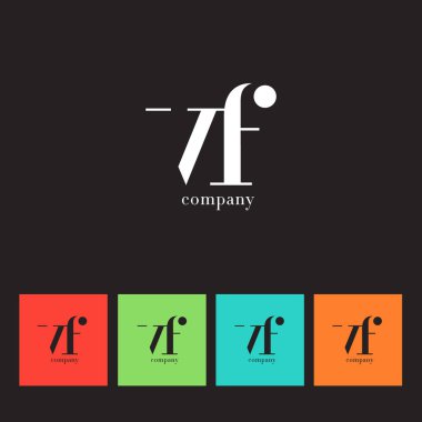 V ve F harfi şirket logosu 