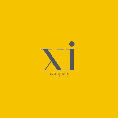 X ve şirket logosu mektup 