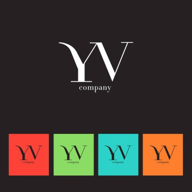 Y ve V harfi şirket logosu 