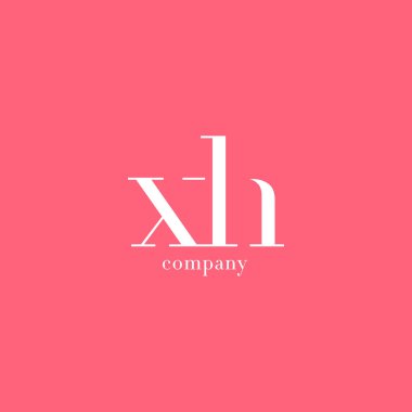 X ve H harfi şirket logosu 