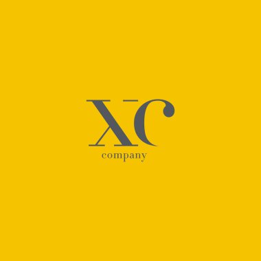 X ve C harfi şirket logosu 