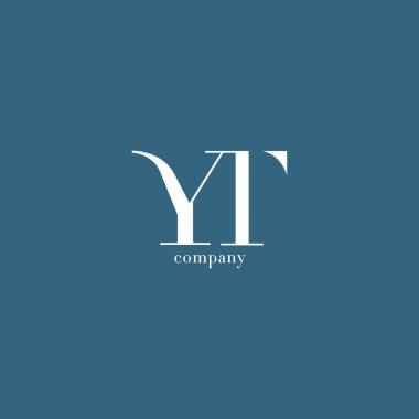 Y ve T harfi şirket logosu 