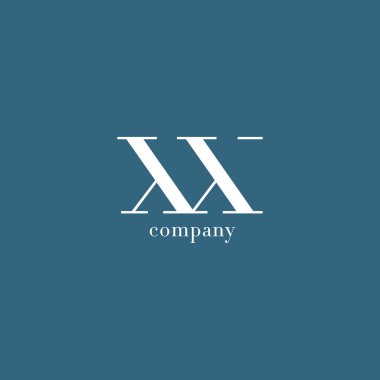 X ve X harfi şirket logosu 