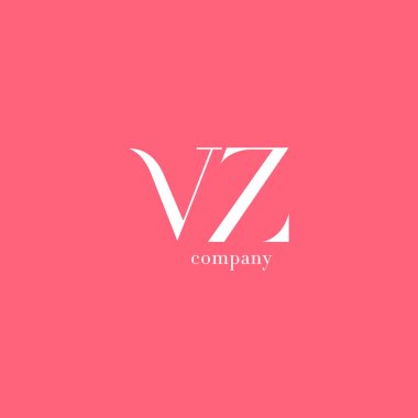 V ve Z harfi şirket logosu 