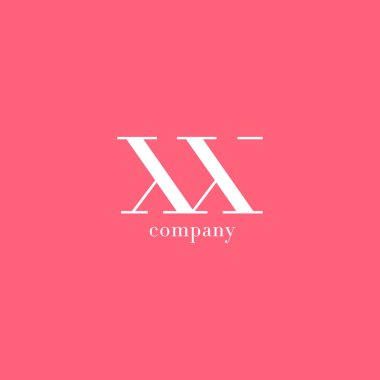 X ve X harfi şirket logosu 