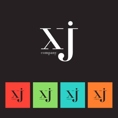 X ve J harfi şirket logosu 