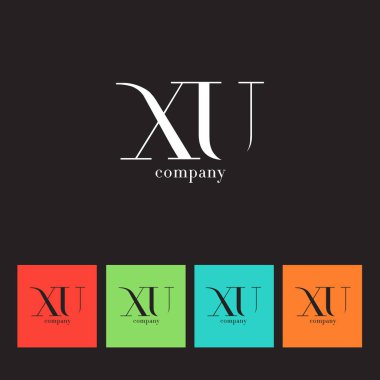X ve U harfi şirket logosu 