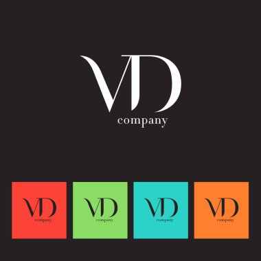 V ve D harfi şirket logosu 