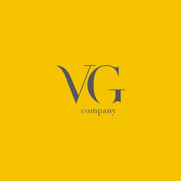 V & Logo společnosti písmeno G — Stockový vektor