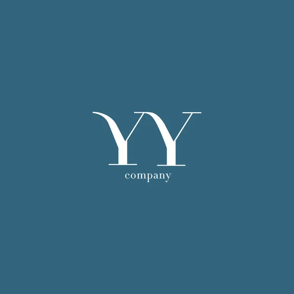 Y ・ Y 文字会社のロゴ — ストックベクタ