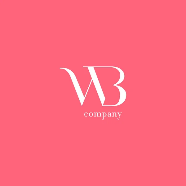 W & Logo firmy litera B — Wektor stockowy