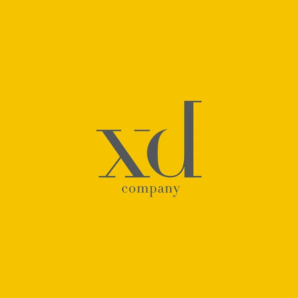 Logo de la empresa X & D Letter — Vector de stock