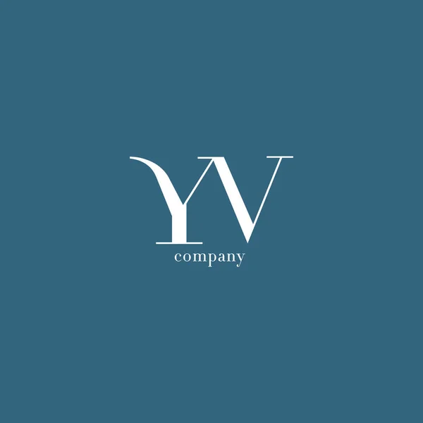 Y ・ V 文字会社のロゴ — ストックベクタ