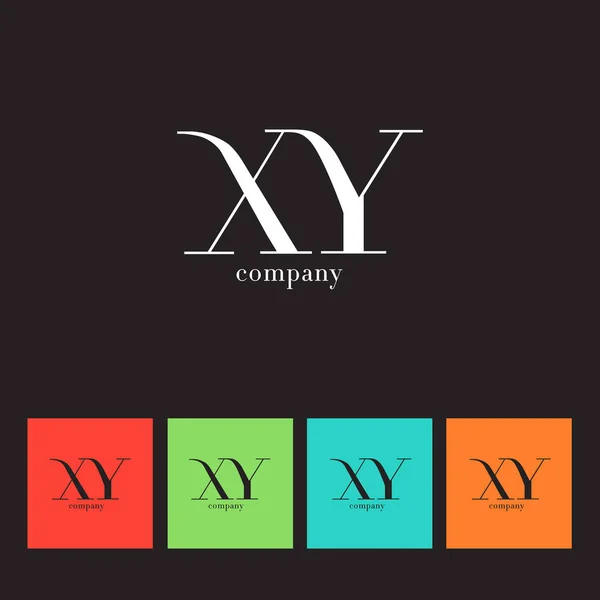 X & Logo společnosti písmeno Y — Stockový vektor