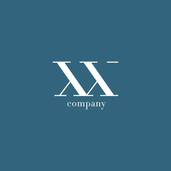 X & X brev företagslogotyp — Stock vektor