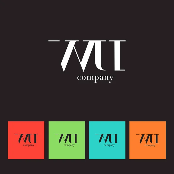 Logo aziendale W & U Letter — Vettoriale Stock