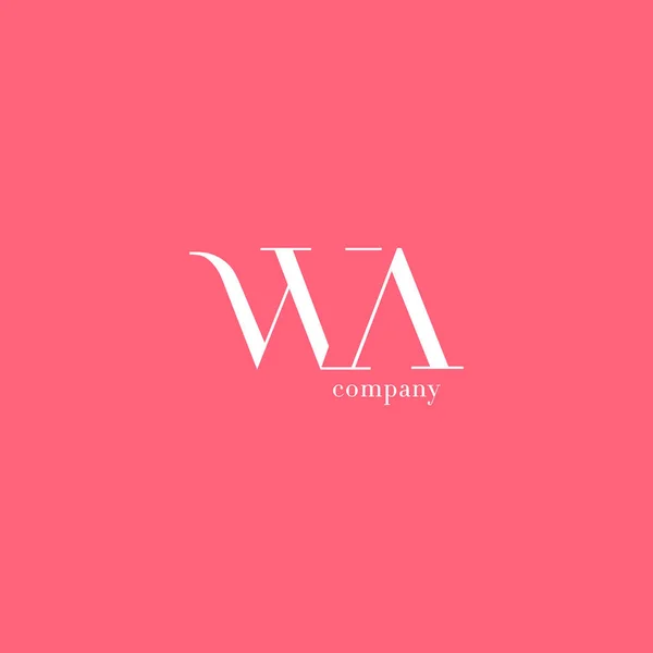 W & brev företagets logotyp — Stock vektor