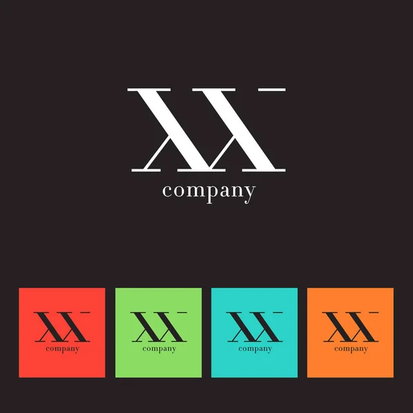 Логотип X & X Letter Company — стоковый вектор