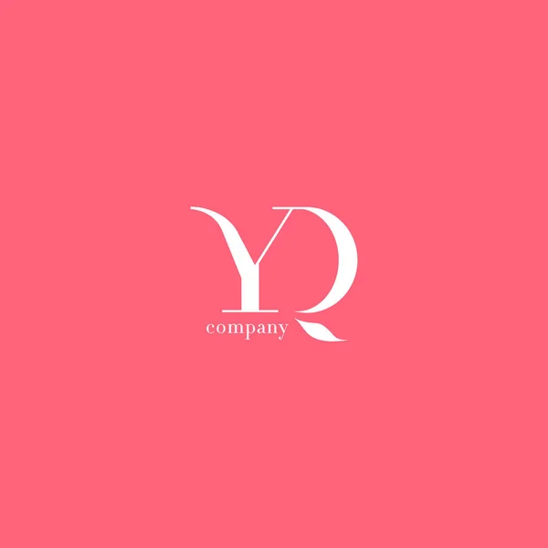 Y & Q brev företagslogotyp — Stock vektor