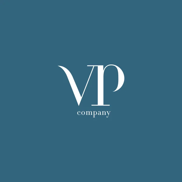 V ve P harfi şirket logosu — Stok Vektör