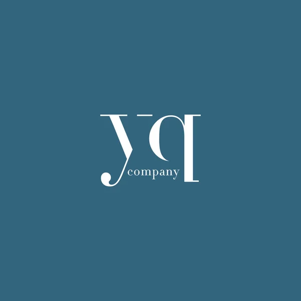 Y ・ Q 文字会社のロゴ — ストックベクタ