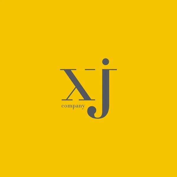 X & J Letter Company Logo — Stock Vector