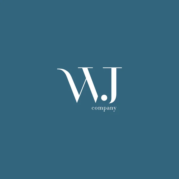 W & J Lettre Logo de l'entreprise — Image vectorielle