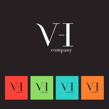 V ve H harfi şirket logosu 