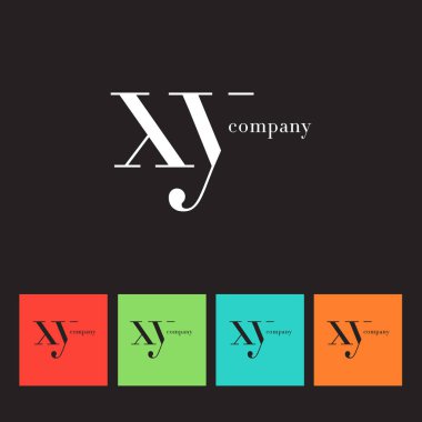 X ve Y harfi şirket logosu 