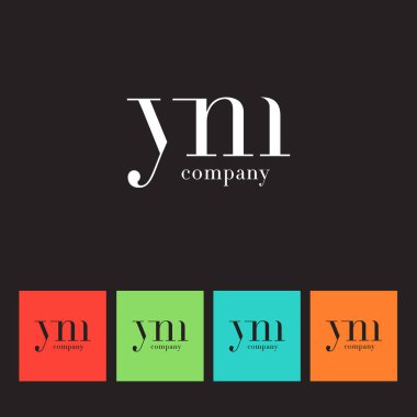 Y ve M harfi şirket logosu 