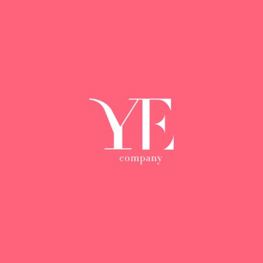 Y ve E harfi şirket logosu 