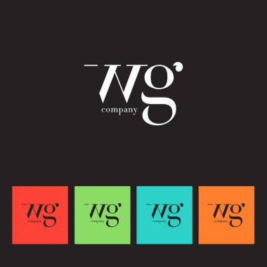 W ve G harfi şirket logosu 