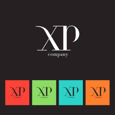 X ve P harfi şirket logosu 