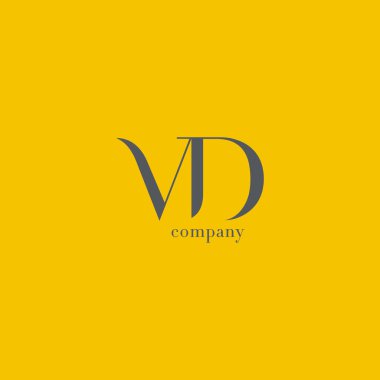 V ve D harfi şirket logosu 
