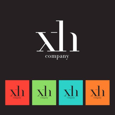X ve H harfi şirket logosu 