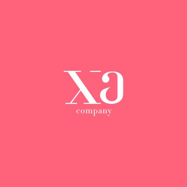 X ve mektup şirket logosu 