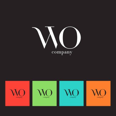 W ve O mektup şirket logosu 