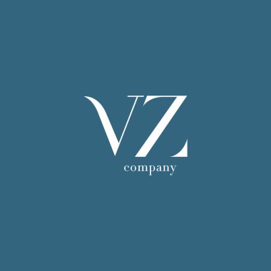 V ve Z harfi şirket logosu 