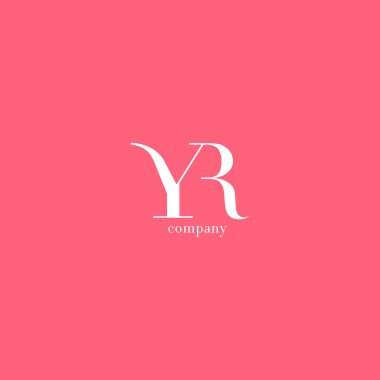 Y ve R harfi şirket logosu 