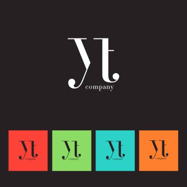 Y ve T harfi şirket logosu 