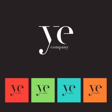 Y ve E harfi şirket logosu 