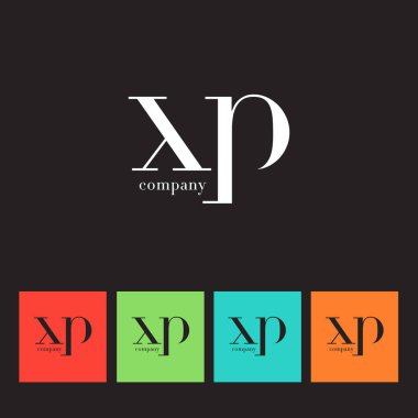 X ve P harfi şirket logosu 